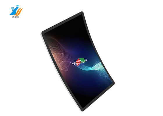 Windows Disesuaikan Curved Touch Panel Layar 55 Inch Kapasitif