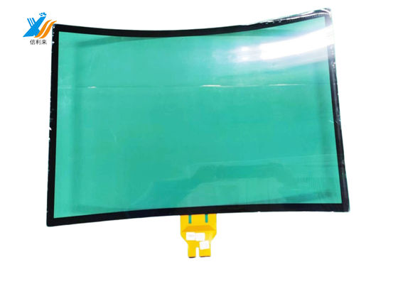 Display layar sentuh berkapasitas melengkung 49 inci Hitam