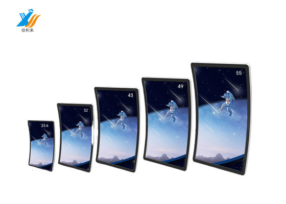 Transparansi Tinggi 49 Inch Curved Touch Panel C Bentuk Industri