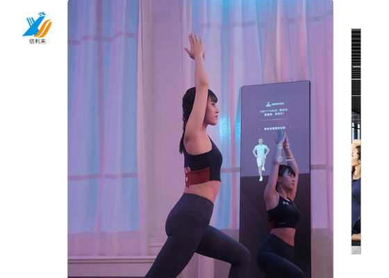 Kamar mandi yang dapat disesuaikan Multi-touch Capacitive Touch Screen Smart Mirror dengan waterproof oilproof Anti-UV LED Light Mirror