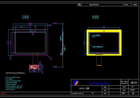 10.1 inci USB PCAP Touch Panel Untuk Kontrol Industri Komputer All-in-One Dengan Sensitivitas Tinggi
