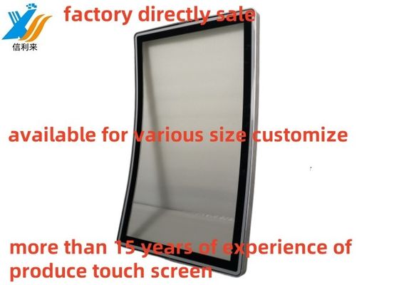 Kapasitif 32 Inch Curved Touch Panel dengan antarmuka USB sensitif tinggi