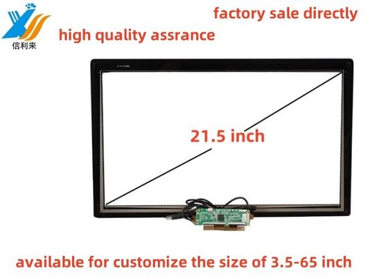 21.5 Inch PCAP GG Touch Screen panel waterproof oilproof AR AG AF Anti-UV LCD display monitor yang dapat disesuaikan