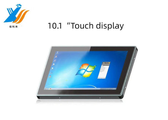 Display layar sentuh LCD tahan air tahan minyak Anti-UV AR AF AG 10,1 Inch diproyeksikan kapasitif Tch Monitor