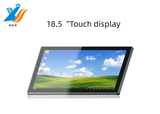 Disesuaikan 18.5 Inch PCAP layar sentuh Monitor dengan G + G Panel Sentuh Industri Smart home treadmill medis
