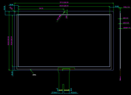 Hingga 10 Titik Multi Touch Screen Struktur G + G Untuk Peralatan Self-Service POS
