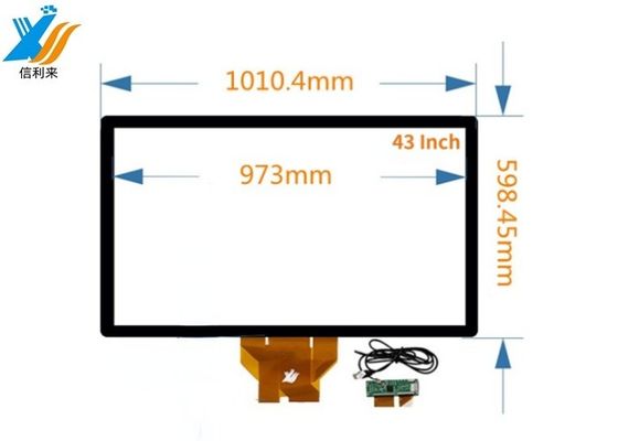 43 " multi touch capacitive touch panel disesuaikan dengan BOE monitor LG IC untuk video wall interaktif HMI pendidikan kios self-service tablet kasir POS