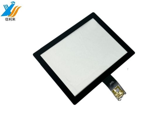 Black Industrial All In One PC PCAP Touch Screen Panel 10,4 Inch Display Dengan Antarmuka USB Dan IIC COF
