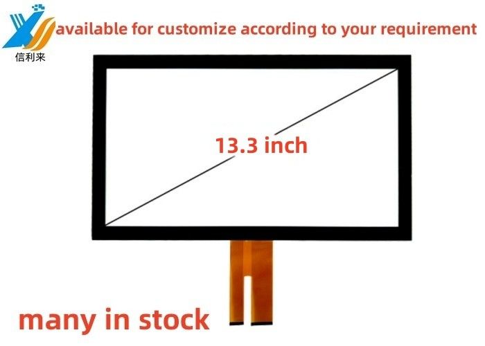 13.3 inch Multi touch projected capacitive (PCAP) GG touch screen panel waterproof oilproof pen touch LCD Display LED Monitor AR AG AF Disesuaikan untuk tablet pc pendidikan medis ATMS Transportasi