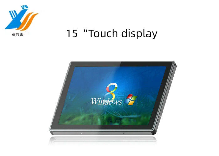 15" Display layar sentuh multi-tutup Anti-UV AR AG AF LCD dengan VGA HDMI Tablet PC untuk pendidikan medis komersial
