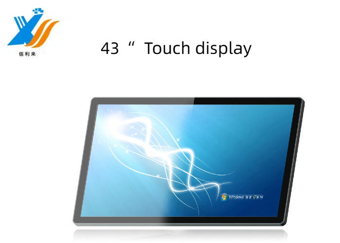 43" VGA HDMI Interface Touch Screen Display Multi Point PCAP Touch Screen LCD kustomisasi waterproof oilproof pen touch finger touch Anti-UV AR AG AF Pendidikan Komersial