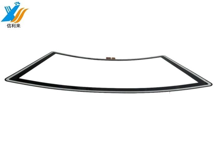 32 Inch Curved Touch Panel Multi touch waterproof oilproof Anti-UV AR/AG/AF Disesuaikan untuk tampilan komersial Mesin hiburan game