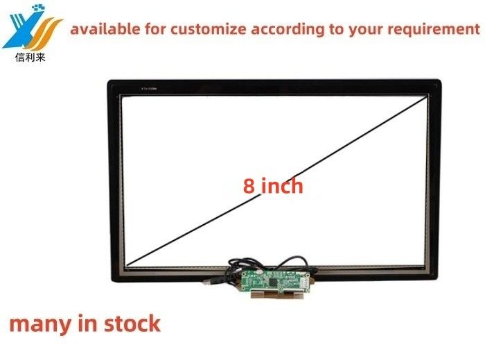8 inci Multi touch diproyeksikan USB kapasitif (PCAP) GG GFF ITO panel layar sentuh Tft LCD Display LED Monitor disesuaikan AR AG AF Anti-UV waterproof oilproof sarung tangan pena sentuh tablet pc pendidikan game