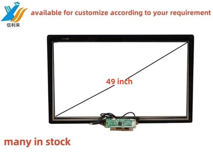 49 Inch Multi touch projected USB capacitive (PCAP) GG GFF ITO touch screen panel waterproof oilproof glove touch pen touch AR AG AF disesuaikan lcd display led monitor untuk game pendidikan industri