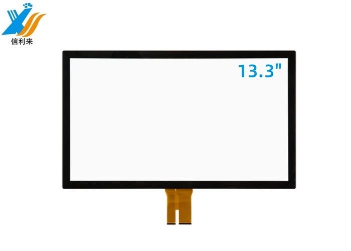 13.3 Inch Capacitive GG Touch Screen panel dengan USB / IIC Interface Sesuaikan tahan minyak AR AG AF Anti-UV untuk Pendidikan Medis Industri