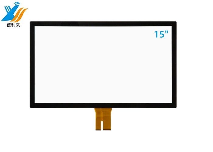 15 inci G + G Multi panel layar sentuh dengan teknologi kapasitif disesuaikan waterproof oilproof untuk ATM pendidikan smart home