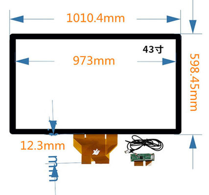 Harga bagus 43PCAP Touch Panel 6H Industrial Touch Screen Panel PC on line